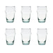 Lot de 6 Gobelets Beldi 15cl en Verre Recyclé Transparent