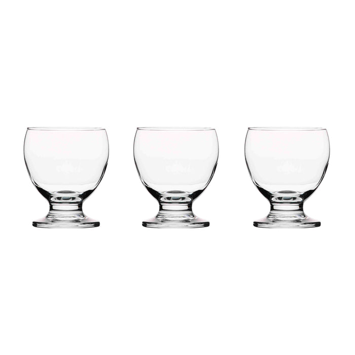 Lot de 3 Verres à Pied Rondo 21cl en Verre Transparent Empilable