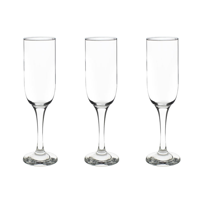 Lot de 3 Flûtes Tokyo 21cl en Verre