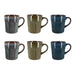 Lot de 6 Mugs Irizia 36cl en Grès 3 Coloris Assortis