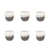 Lot de 6 Tasses Expresso Riga Marron 11cl en Grès