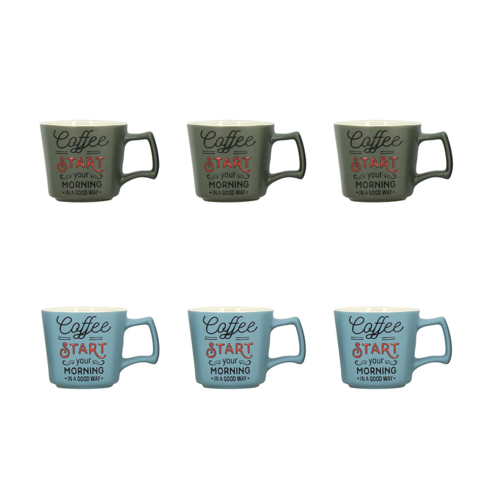 Lot de 6 Tasses Coffee Start 27cl en Grès