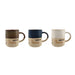 Lot de 6 Mugs Macchiato 34cl en Autres Céramiques - 3 Couleurs Assorties