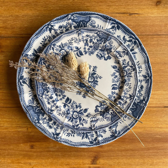 Lot de 6 assiettes plates 26cm en grès Faustine