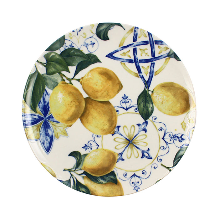 Lot de 6 assiettes plates 27cm en porcelaine Lemon Grove