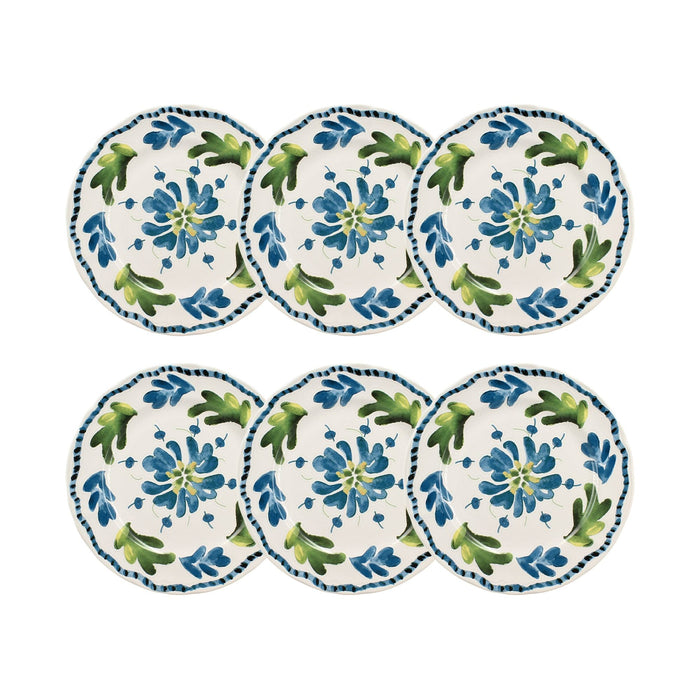 Lot de 6 assiettes plates Gardenia 27cm en grès