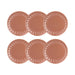 Lot de 6 assiettes à dessert Bistrot 21cm en faïence terracotta