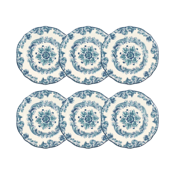 Lot de 6 assiettes plates Novelo 26cm en grès