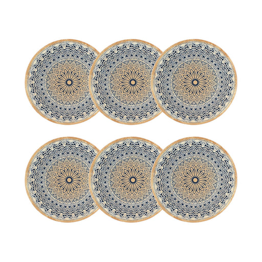 Lot de 6 assiettes plates Byzance 27cm en porcelaine