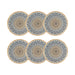 Lot de 6 assiettes plates Byzance 27cm en porcelaine