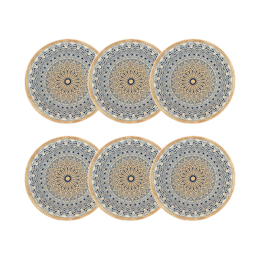 Lot de 6 assiettes à dessert Byzance 20cm en porcelaine