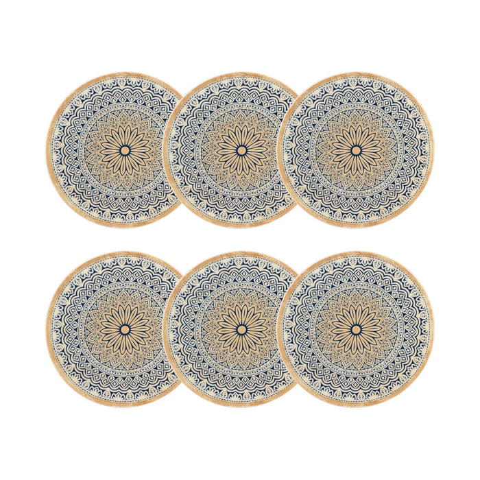 Lot de 6 assiettes à dessert Byzance 20cm en porcelaine